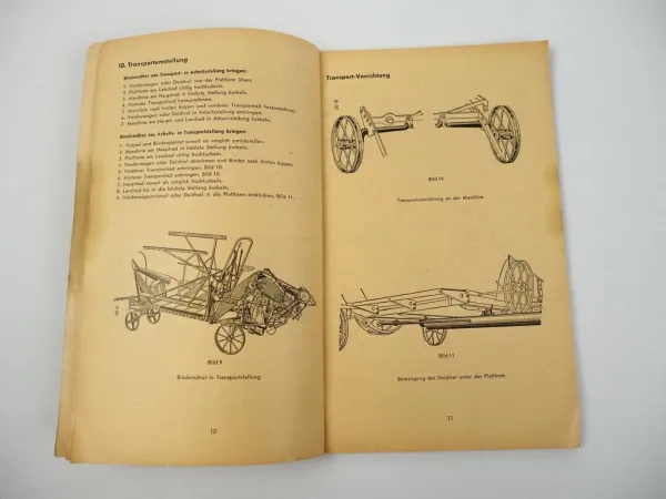 IHC Mc Cormick D-7L Leichtbinder Betriebsanleitung Ersatzteilliste 1955
