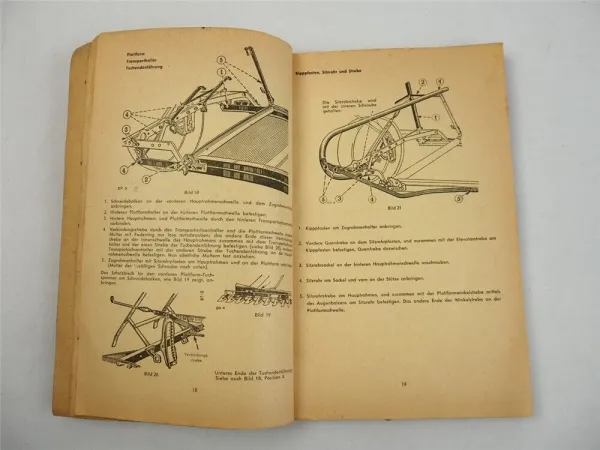 IHC Mc Cormick D-7LT Leichtbinder Betriebsanleitung Ersatzteilliste 1955