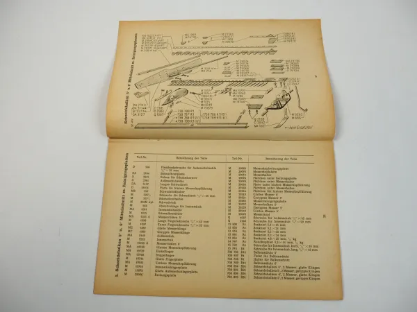 IHC Mc Cormick DF-22 Anbaumäher Ersatzteilliste 1952 für Schlepper DF FG FS