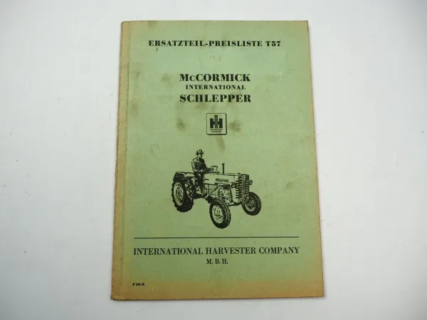 IHC Mc Cormick DF D 212 217 320 324 430 DLD DED Schlepper Ersatzteil Preisliste
