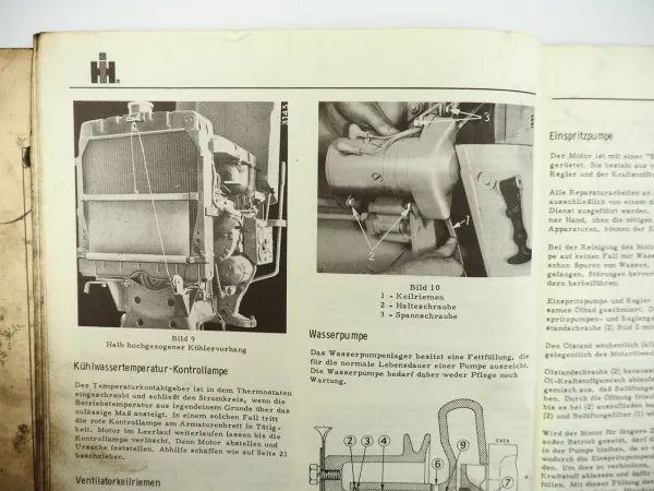 IHC Mc Cormick DU132D Industrie Motor Bedienungsanleitung Ersatzteilliste 1967