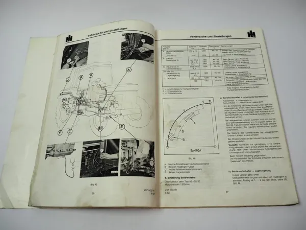 IHC Schlepper B und C Familie Sens O Draulic Werkstatthandbuch Reparatur 1983