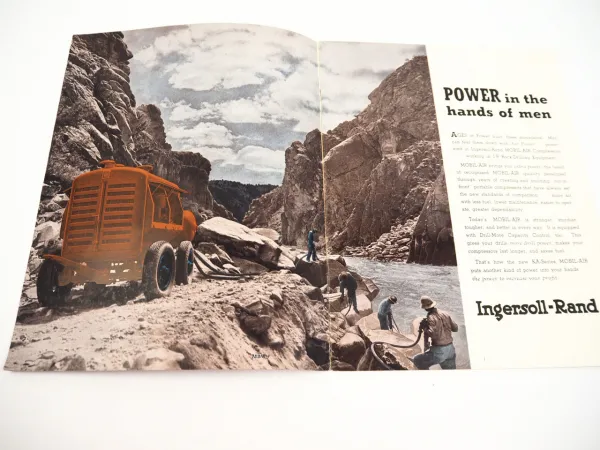 Ingersoll Rand Mobil Air Compressor KA series brochure 1948
