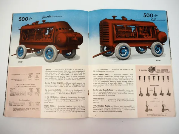 Ingersoll Rand Mobil Air Compressor KA series brochure 1948