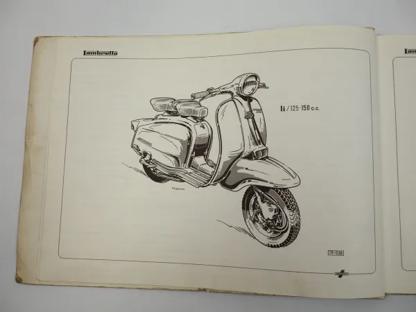 Innocenti Lambretta 125 150 Li 175Tv Ersatzteilliste Catalogo ricambi 1962