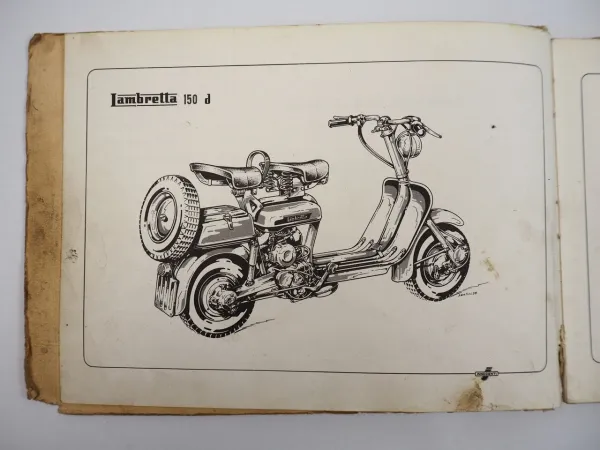 Innocenti Lambretta 125 ld 150 d ld Catalogo parti ricambio Ersatzteilliste 1959