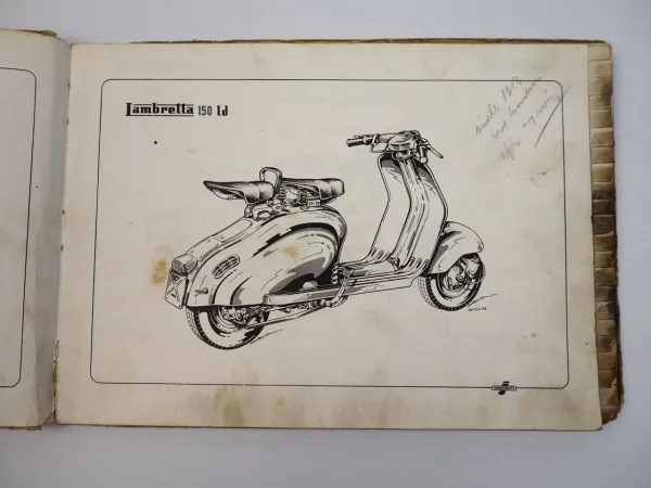Innocenti Lambretta 125 ld 150 d ld Catalogo parti ricambio Ersatzteilliste 1959