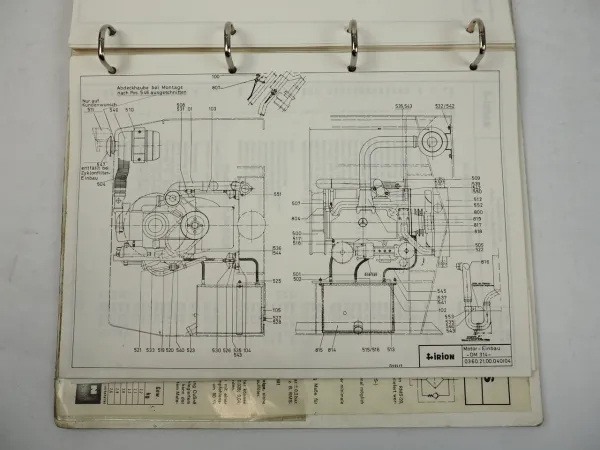 Irion DFG4040 SG Gabelstapler Ersatzteilliste Ersatzteilkatalog 1983