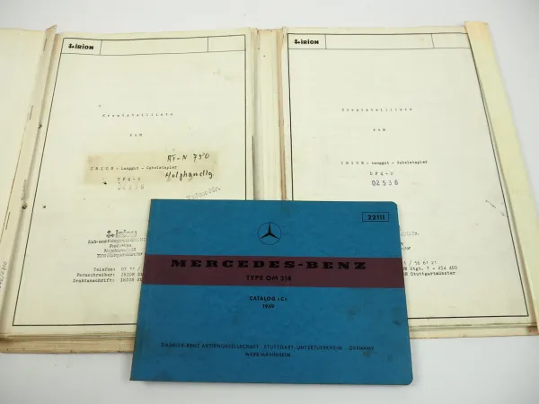 Irion DFQ-S Langgut Gabelstapler Ersatzteilliste ca. 1977