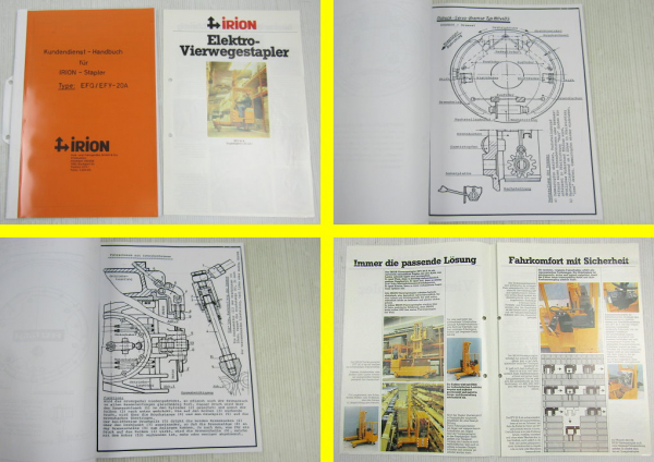 Irion EFQ EFY 20A Stapler Kundendienst-Handbuch Werkstatthandbuch 4/1978