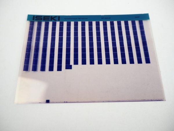 Iseki TM 215 2115A Kompaktschlepper Ersatzteilliste Microfich 1997