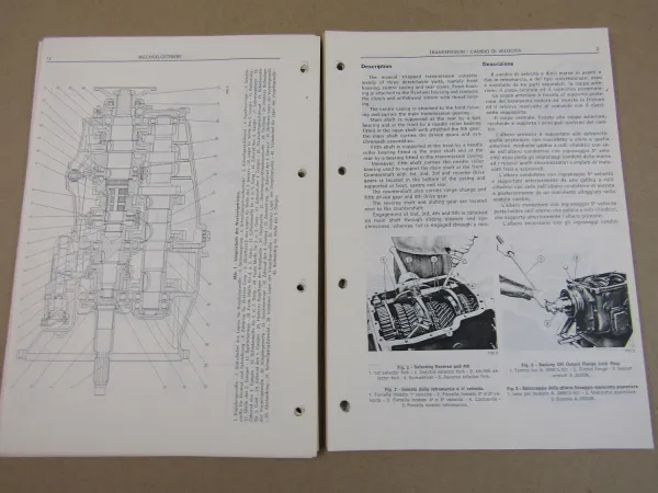 Iveco 12860 Wechselgetriebe Werkstatthandbuch 5/1977 Reparaturhandbuch