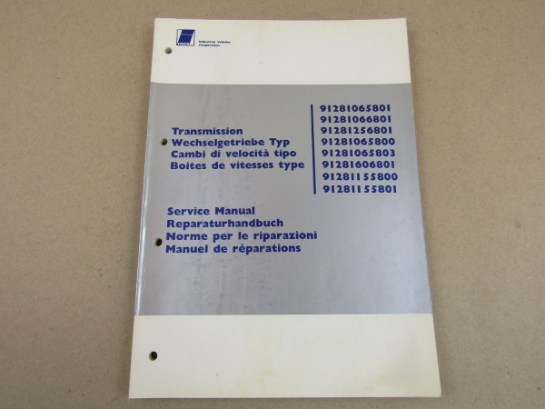 Iveco 91281 WechselGetriebe Werkstatthandbuch Reparaturanleitung Manual 81