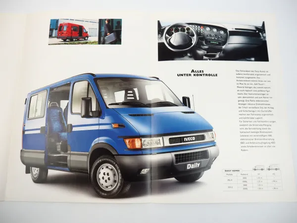 Iveco Daily Kastenwagen Kipper Kombi Cooler 5x Prospekt 2002/03
