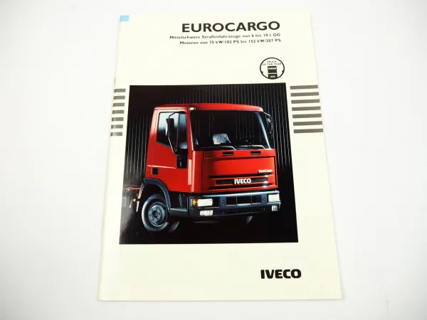 Iveco EuroCargo 60 65 75 80 100 E Sattelzugmaschine LKW Truck Prospekt 1993