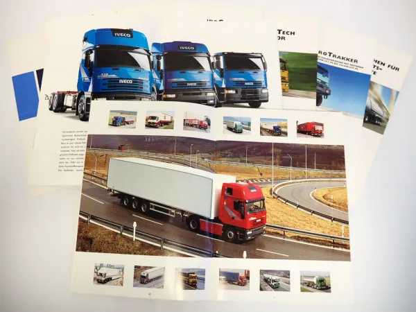 Iveco Eurocargo Eurotech Eurostar Programmübersicht 11x Prospekt 1994 bis 1998
