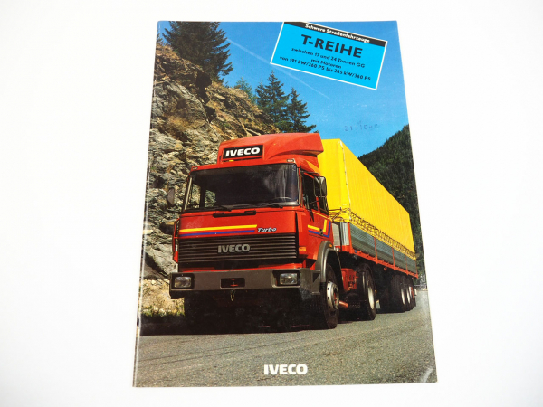 Iveco Magirus 17 bis 24 t Schwere Strassenfahrzeuge T-Reihe Prospekt 1990