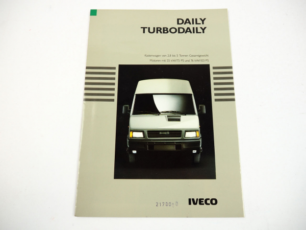Iveco Magirus Daily TurboDaily Kastenwagen Kombi Minibus Prospekt 1990