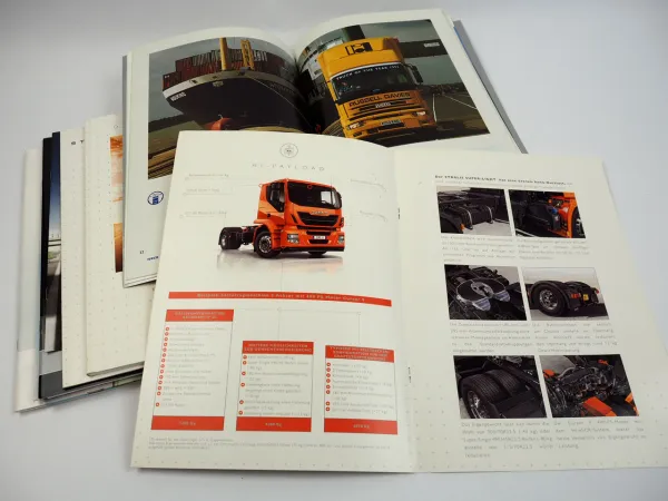 Iveco Magirus EuroCargo Stralis EuroTrakker 13x Prospekt 1995 bis 2008