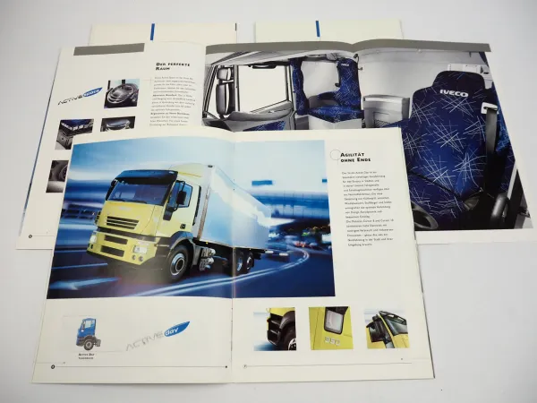 Iveco Stralis Sattelzugmaschine LKW Truck 4x Prospekt Farbtafel 2001/04