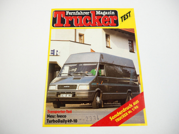 Iveco TurboDaily 49-10 Transporter Testbericht Prospekt 1990er Jahre