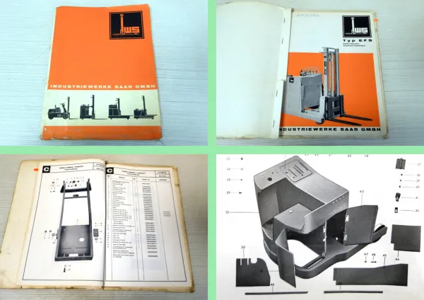IWS Gabelstapler Typ EFS 1000 1200 Ersatzteilliste + Prospekt