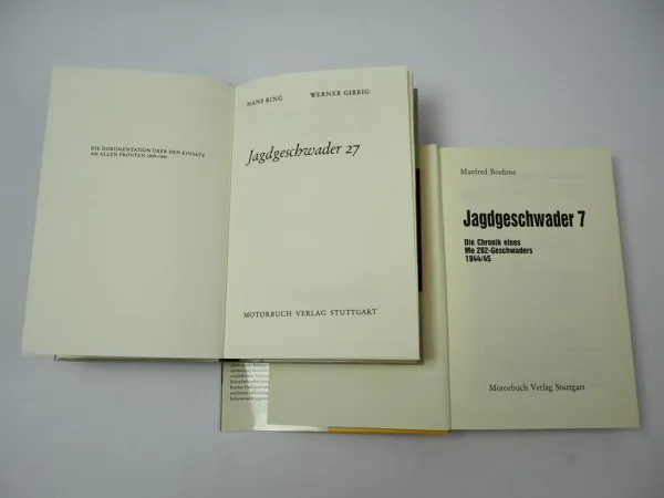Jagdgeschwader 7 / 27 Manfred Boehme Werner Girbig Motorbuch Verlag 1984/91