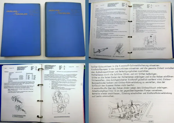 Jaguar Daimler Serviceinformation Service Technik Kundendienst E Type XJ6 XJ12