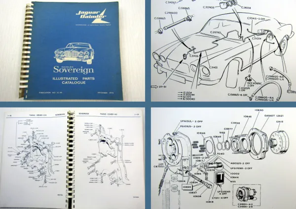 Jaguar Daimler Sovereign XJ6 2,8 4,2l 1969 - 1973 Ersatzteilliste Parts List