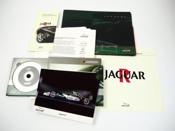 Jaguar R-Performance Pressemappe Prospekt Pressefotos CD 2000