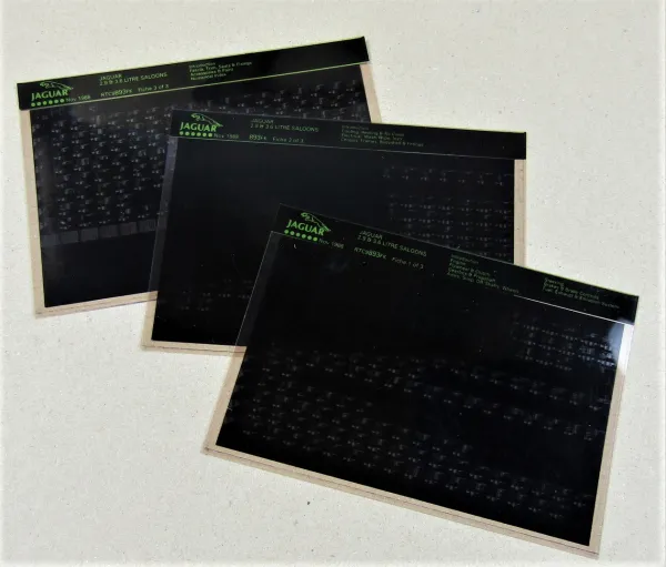 Jaguar XJ6 XJ40 2,9 3,6l Saloons Ersatzteilliste Parts Catalog Microfiche