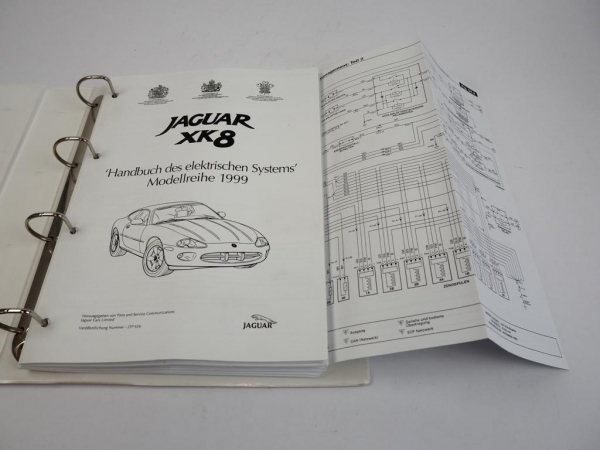 Jaguar XK8 1999 Coupe Cabriolet Schaltplan Stromlaufplan Werkstatthandbuch