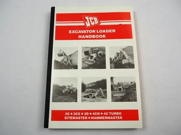 JCB 3C 3CX 3D 4CN 4C Turbo Sitemaster Hammermaster Betriebsanleitung Handbook