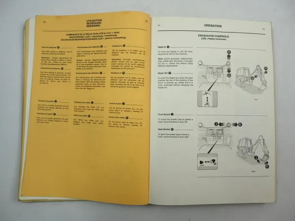 JCB 3C 3CX 3D 4CN 4C Turbo Sitemaster Hammermaster Betriebsanleitung Handbook