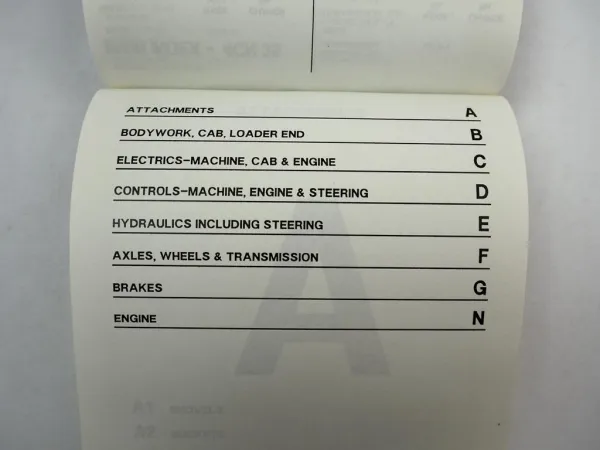 JCB 3CX Sitemaster Hammermaster 4C 4CN Excavator Loader Parts List Parts book