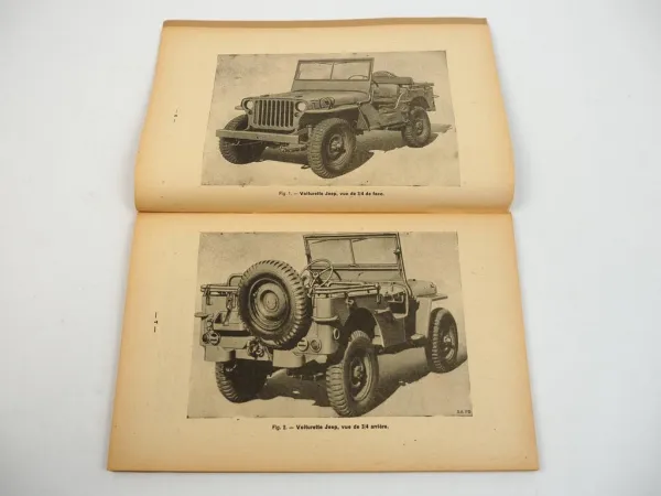 Jeep Bantam Willys Ford MB Notice de condoite dentretien Betriebsanleitung 1947