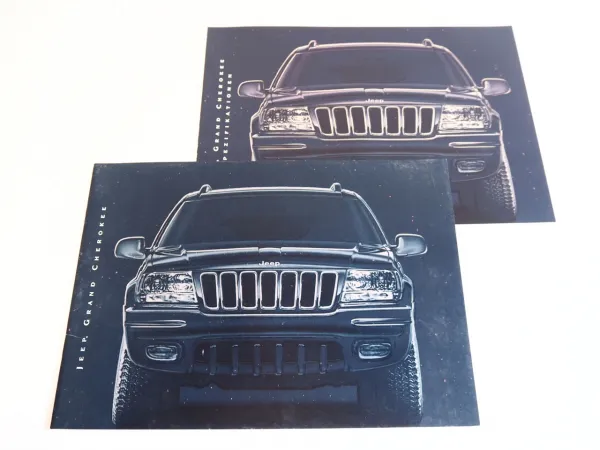 Jeep Grand Cherokee 2x Prospekt Technische Daten Ausstattung 2001