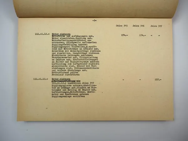 Jelcz 315 316 317 LKW Instandhaltung Reparatur Richtzeiten Preisliste 1981 DDR