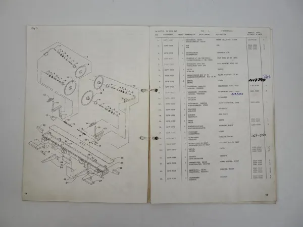JF CM265F Rotorrmäher Ersatzteilkatalog Spare Parts Book 1999