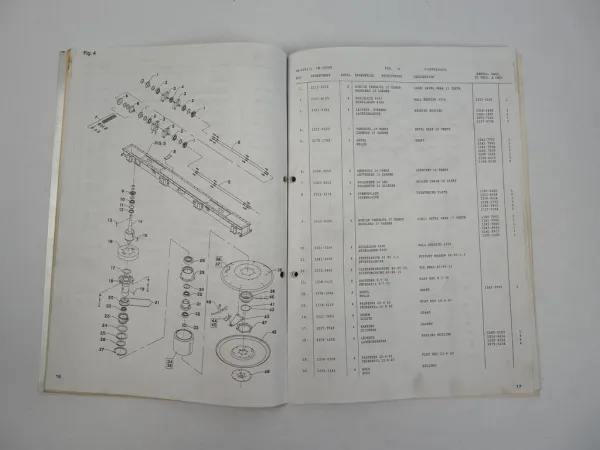 JF CM3050F Rotorrmäher Ersatzteilkatalog Spare Parts Book 1999