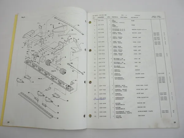 JF GD2800 Scheibenmäher Ersatzteilkatalog Spare Parts Book 1998