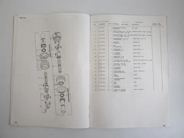 JF GX3200S Scheibenmäher Ersatzteilkatalog Spare Parts Book 1999