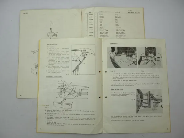 JF RS320 Kreiselschwader Betriebsanleitung Ersatzteilliste 1985