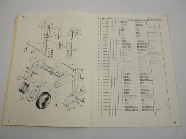 JF Stoll GMS GCS 2400D 2800D Scheibenmäher Ersatzteilliste Spare Parts List 1991