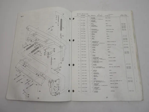 JF Stoll GMS3202 Flex Scheibenmäher Ersatzteilliste Spare Parts List 2003