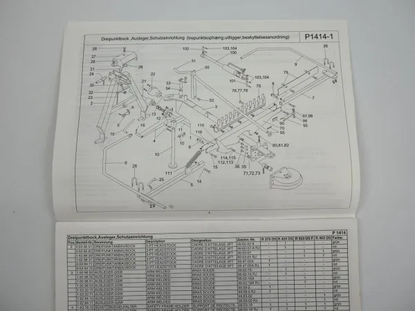 JF Stoll R 370 420-4 460 DS AS Schwader Ersatzteilliste Spare Parts List 2007