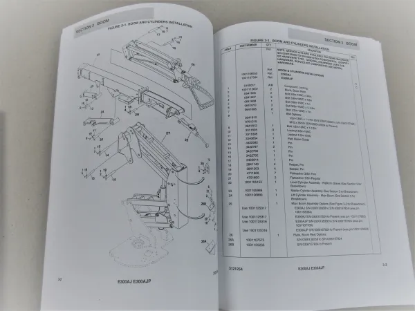 JLG 300 AJ AJP Bedienungsanleitung Parts List Service Maintenance Manual 2010-13