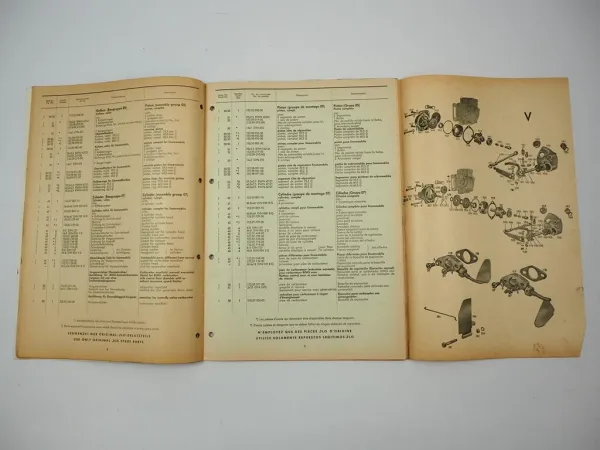 JLO L152 Allzweck Motor Ersatzteilliste Spare Parts List 1964