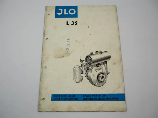 JLO L35 Allzweck Motor Ersatzteilliste Spare Parts List 1964