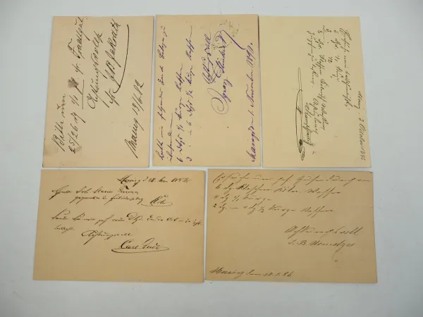 Johann Maria Farina Kölnisch Wasser Ganzsachen Mainz Köln 1882 - 1895